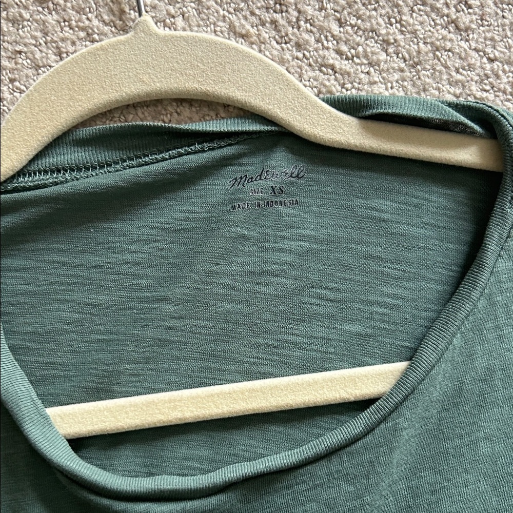Madewell Forest Green Short Sleeve Tee